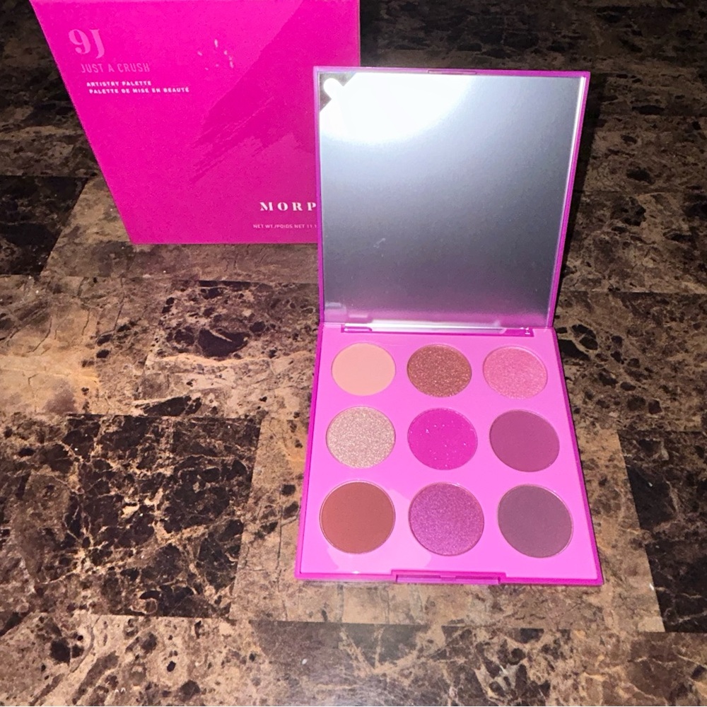 Morphe 9J Just a Crush Eyeshadow Palette - Pink and Brown Shades new in box